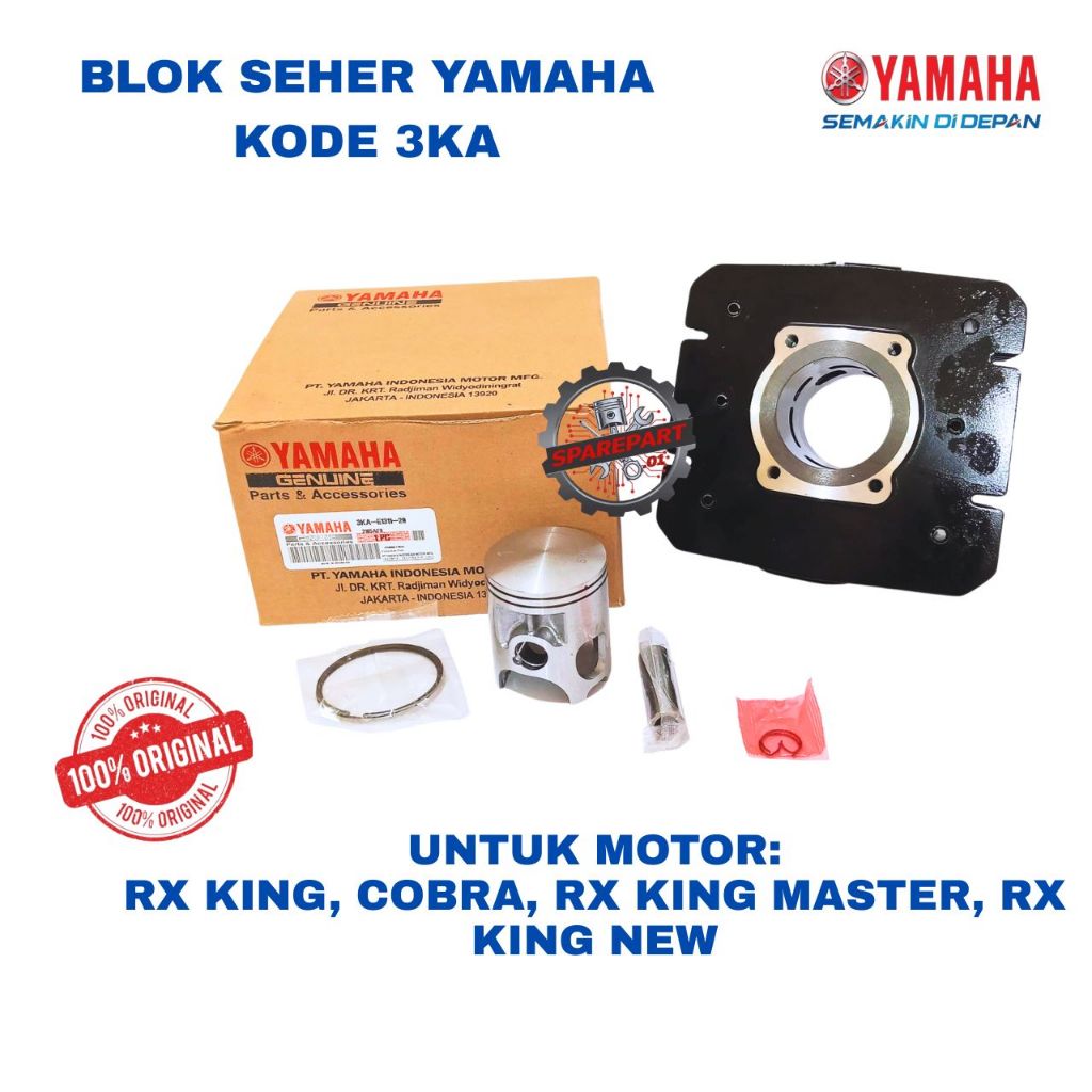 BLOK SEHER ORIGINAL YAMAHA KODE 3KA, RX KING COBRA, RX KING MASTER, RX KING NEW