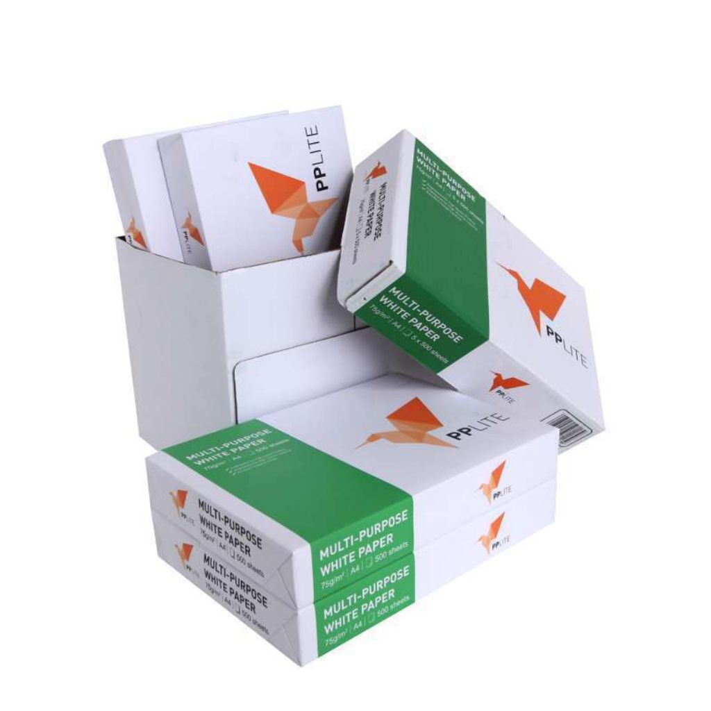 (1 RIM ISI 500 LEMBAR) Kertas HVS PAPERLITE A4 / kertas HVS F4 Isi 500 Lembar