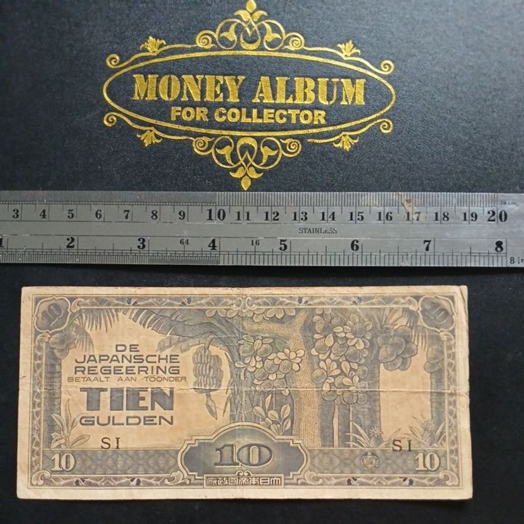 Tien 10 Gulden WW2 penjajahan Jepang