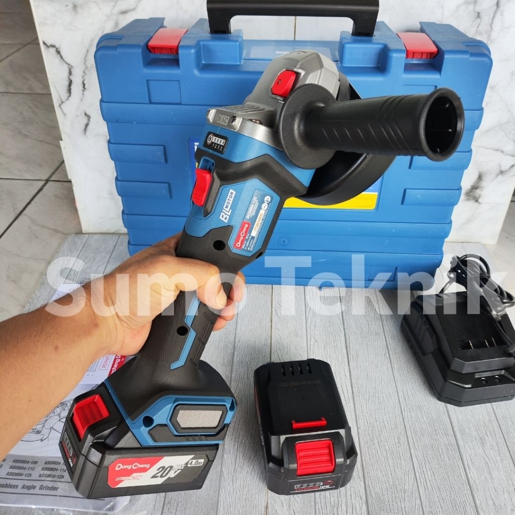Cordless Grinder Dongcheng DCSM04-125 Type EM Gerinda baterai Dongcheng dcsm04-125 gerinda 5 inch