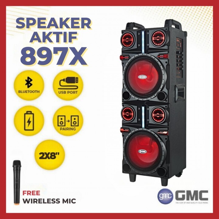 SPEAKER GMC 897X | 1 MIC WIRELESS