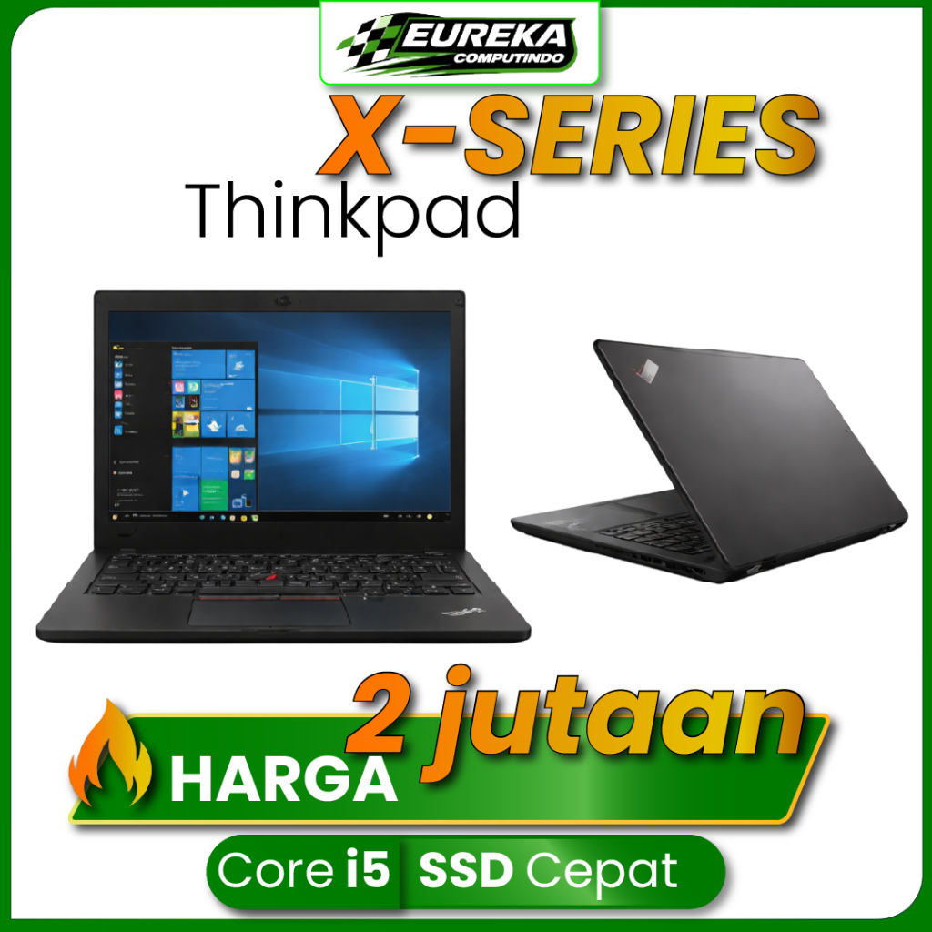 Lenovo ThinkPad X Series X250 X260 X270 X280 X390 X1 Carbon Core i5/i7 SSD Laptop Slim Siap Pakai