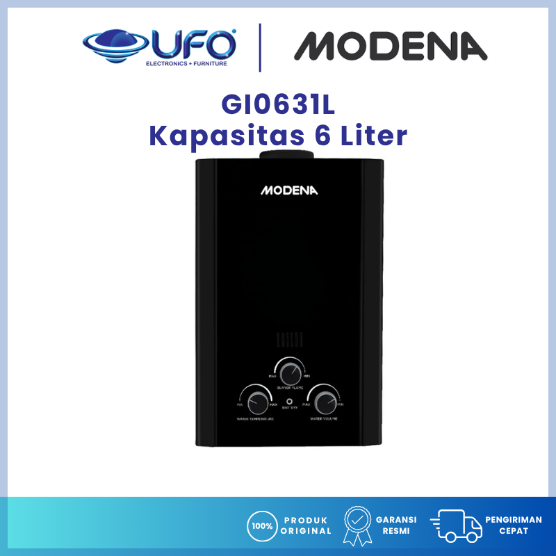 Modena Water Heater Gas Kapasitas 6 Liter GI0631L