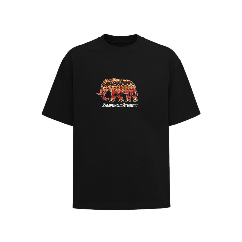 KAWAY Souvenir Lampung Tshirt Kaos Lampung ELEPHANT TAPIS