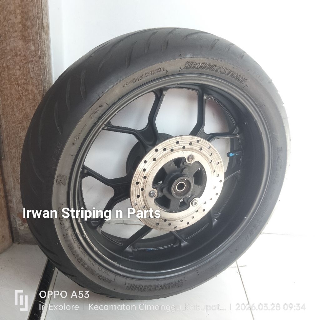 Velg Lebar 5 Inch Equinox R25 MT25 Set Ban Bridgestone BT32 180/55