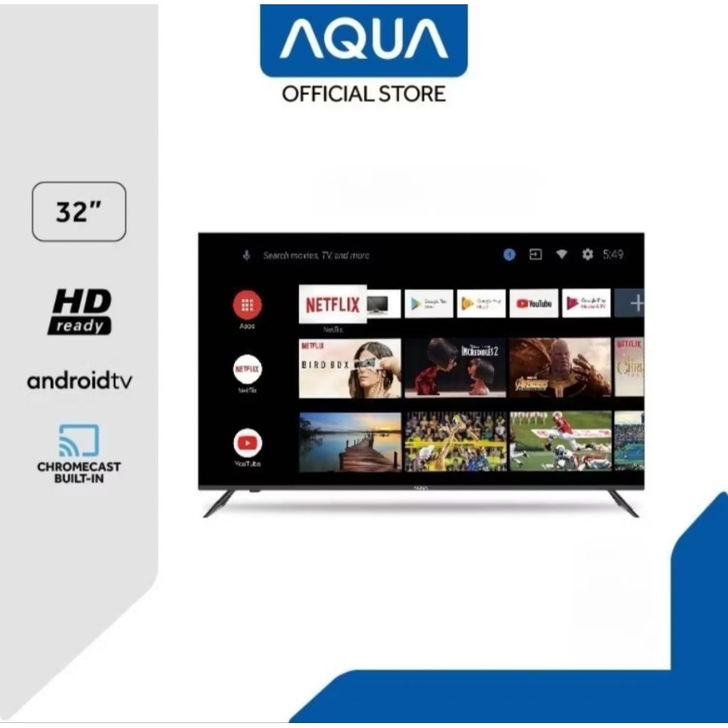TV LED AQUA 32INCH GOOGLE TV 32K85FFX TV AQUA 32INCH GOOGLE