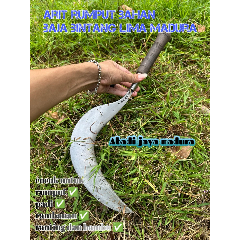 Arit rumput baja per asli cap bintang lima