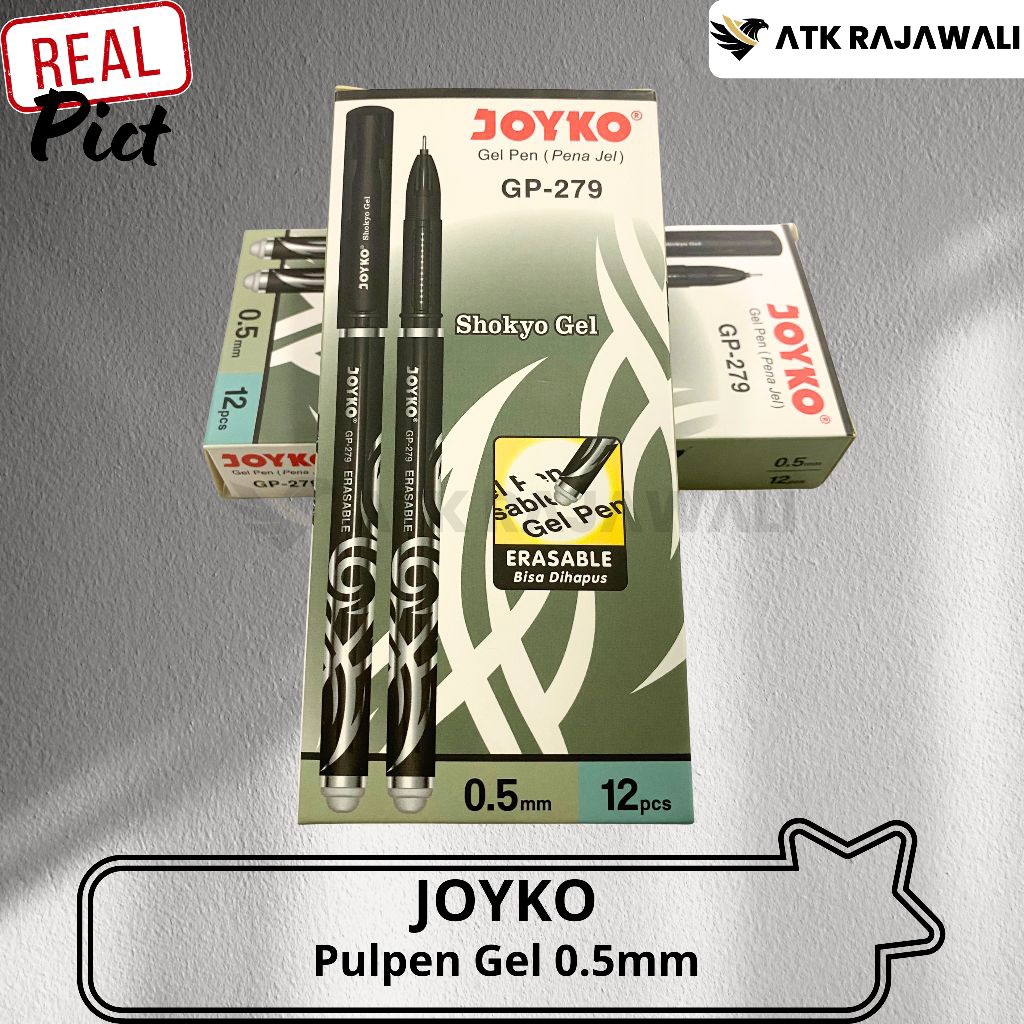 Pulpen Gel Joyko Shokyo GP-279 / Pen Gel Dapat Di Hapus (1 Pack/12 Pcs)