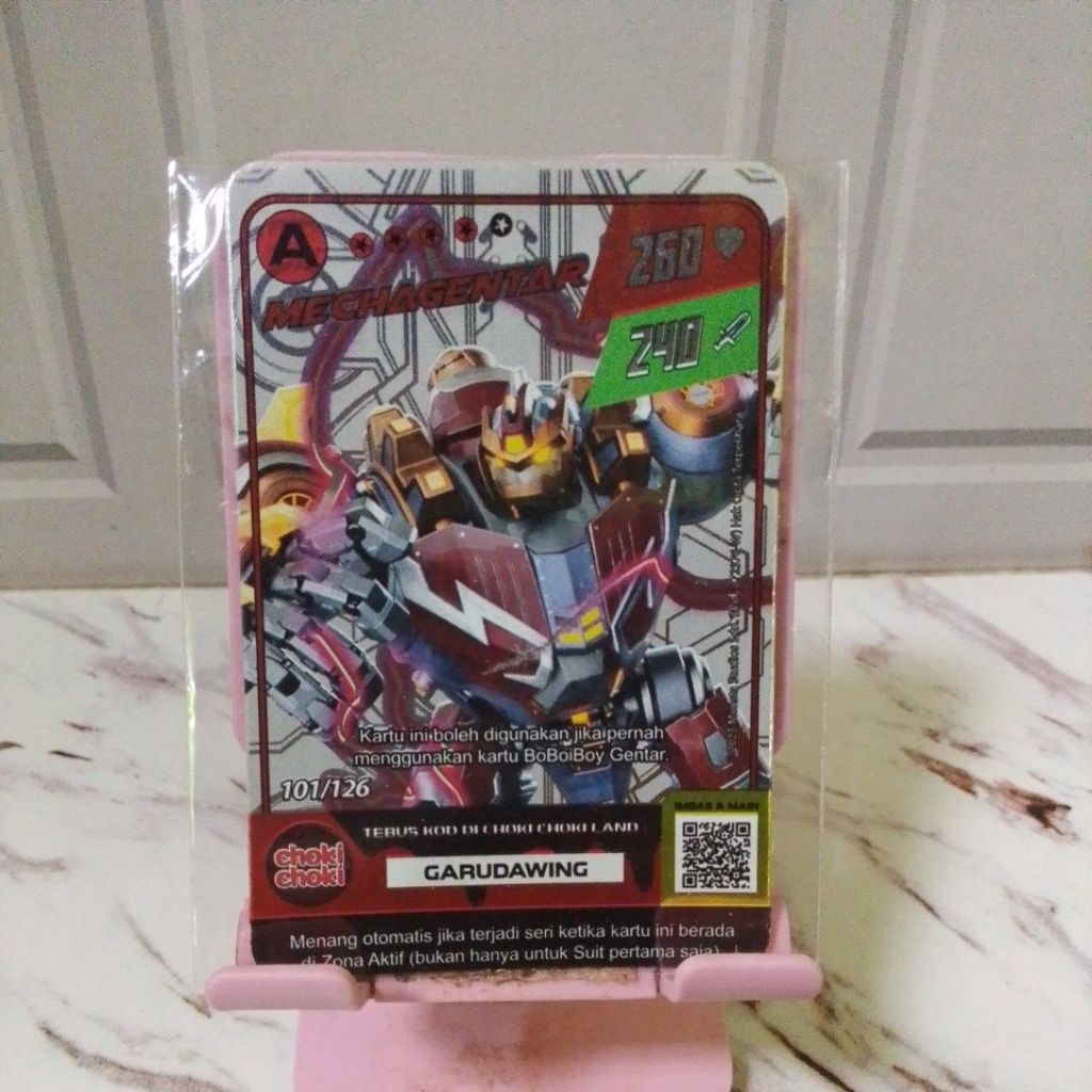 Kartu Boboiboy Choki Choki MECHA GENTAR