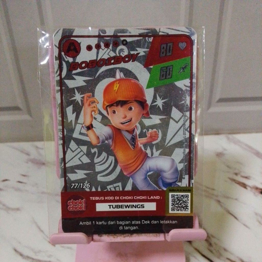 Kartu Boboiboy Choki Choki Basic Foil