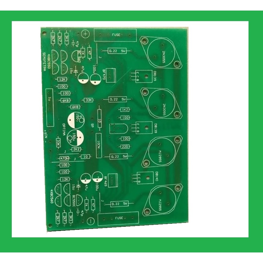 PCB Power Amplifier mono Blazer Optima fiber