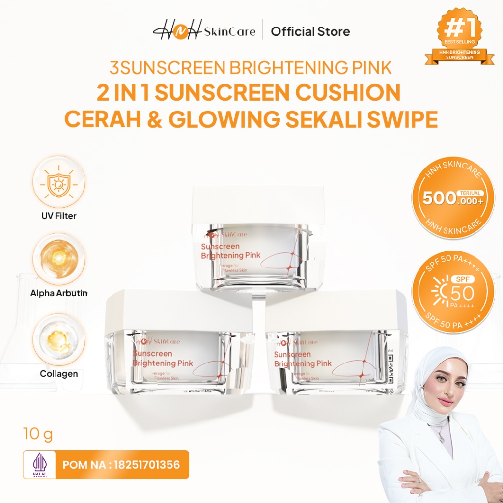 HNH Skincare - Sunscreen Brightening Pink - Tone Up