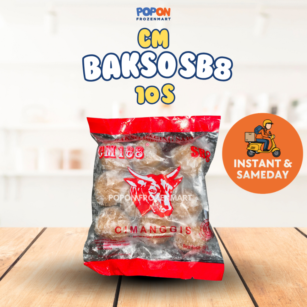 Bakso Sapi Premium SB8 Isi 10 pcs Bakso Cimanggis | Bakso Kenyal & Juicy Cocok untuk Segala Masakan 