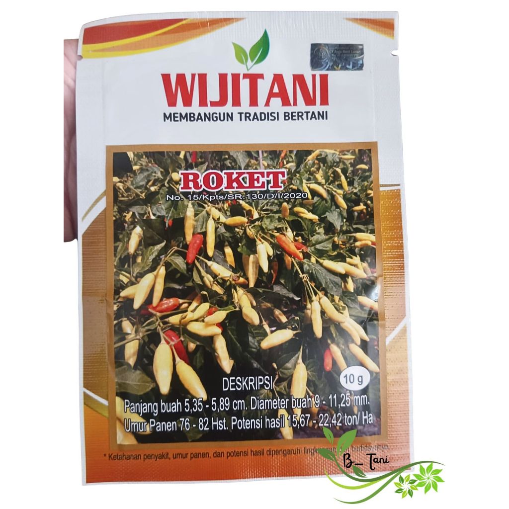 BENIH CABAI RAWIT ROKET Bibit cabai unggul kemasan 10 gram cabai roket wijitani