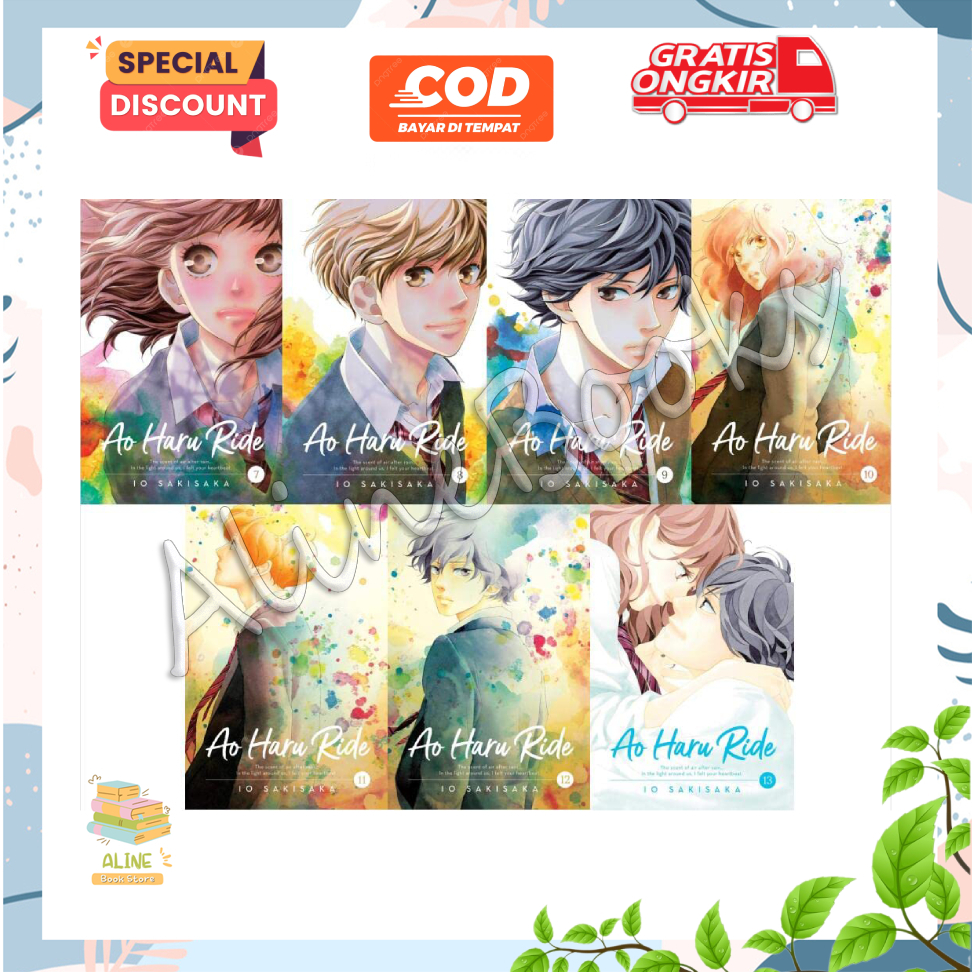 Komik Ao Haru Ride (13 Book Series) by Io Sakisaka (English) - AlineBooks
