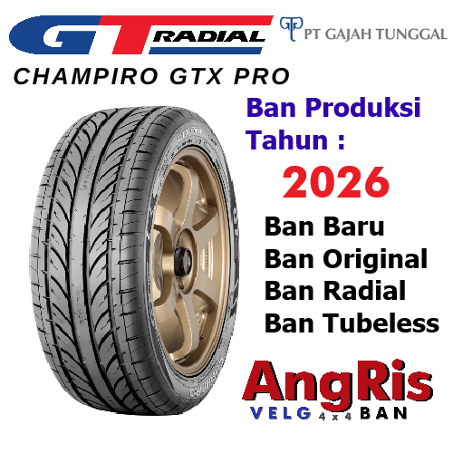 GT Radial Champiro GTX Pro 185 55 R15  Baru Baru radial Tubeless Ring 15 Mobil  Brio RS Jazz City Vt