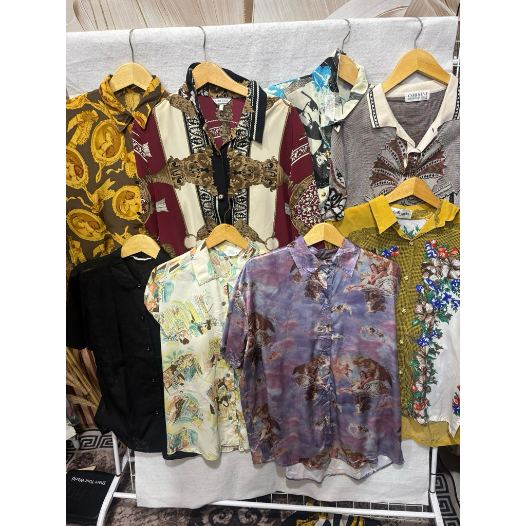 size xxl lokal kemeja vintage Kemeja vintage kemeja mewah kemeja sultan kemeja silk kemeja polyster 