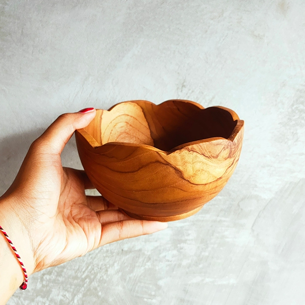 GENDIS - Mangkok Kayu/ Wooden Bowl/ Smoothie Bowl/ Mangkok Sup/ Mangkok Salad/ Salad Bowl