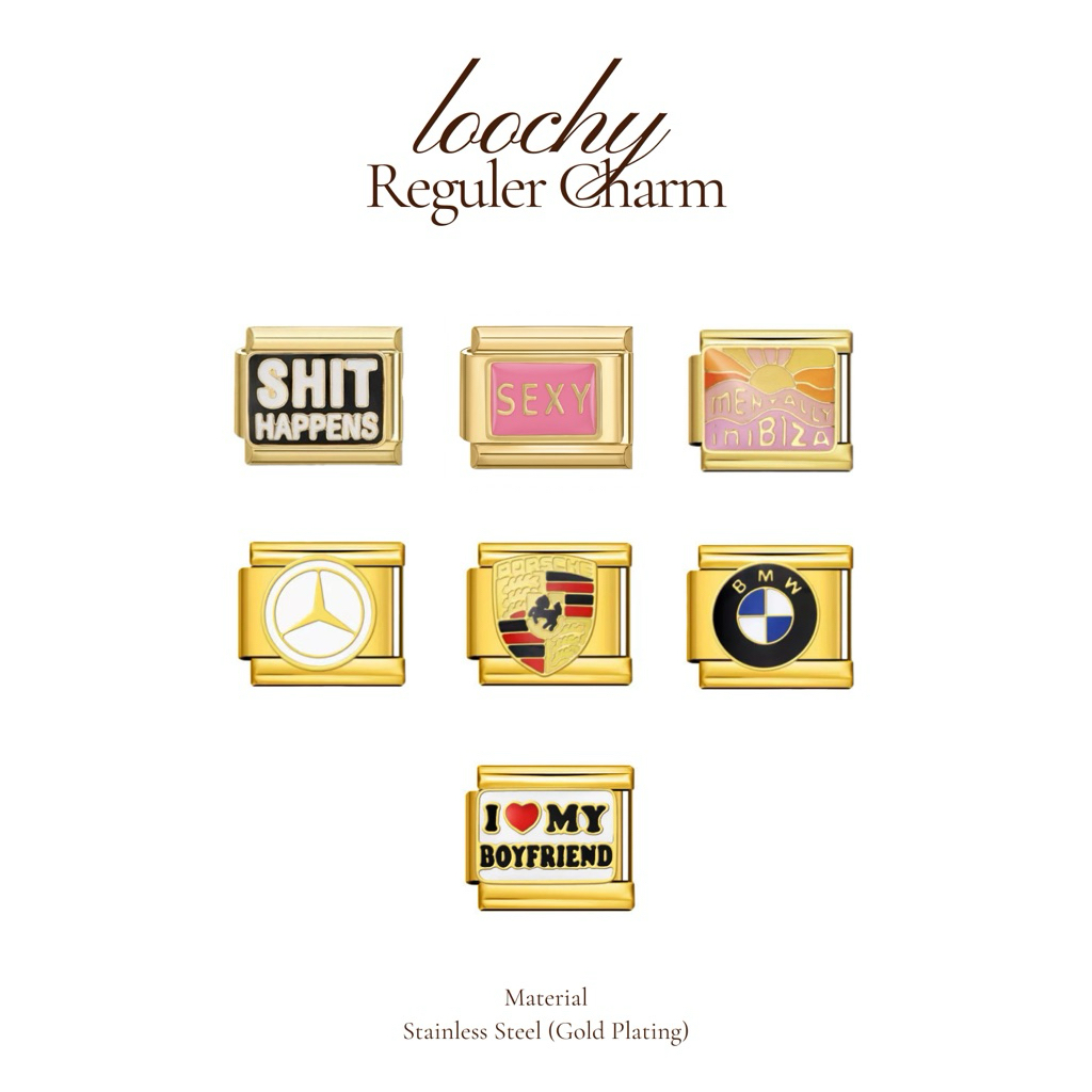 Italian Bracelet | GOLD Reguler Charm