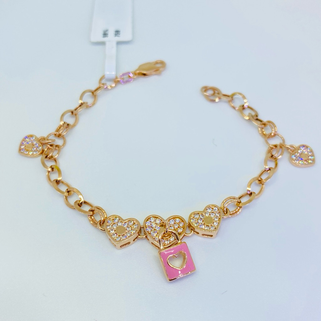 gelang emas fashion 750%17/18k
