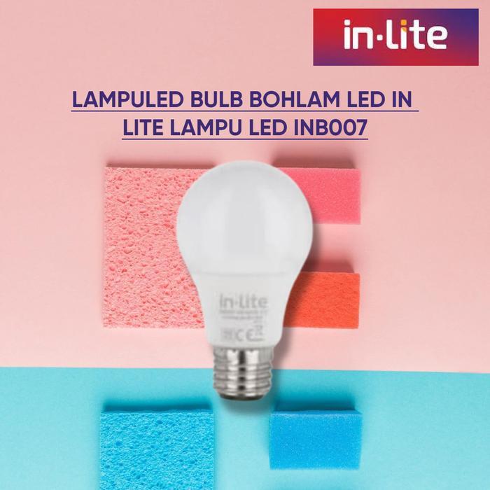 LAMPU IN-LITE LED BULB BOHLAM LED IN LITE LAMPU LED INB007 WHITE / LAMPU IN-LITE BULB INB007 PUTIH