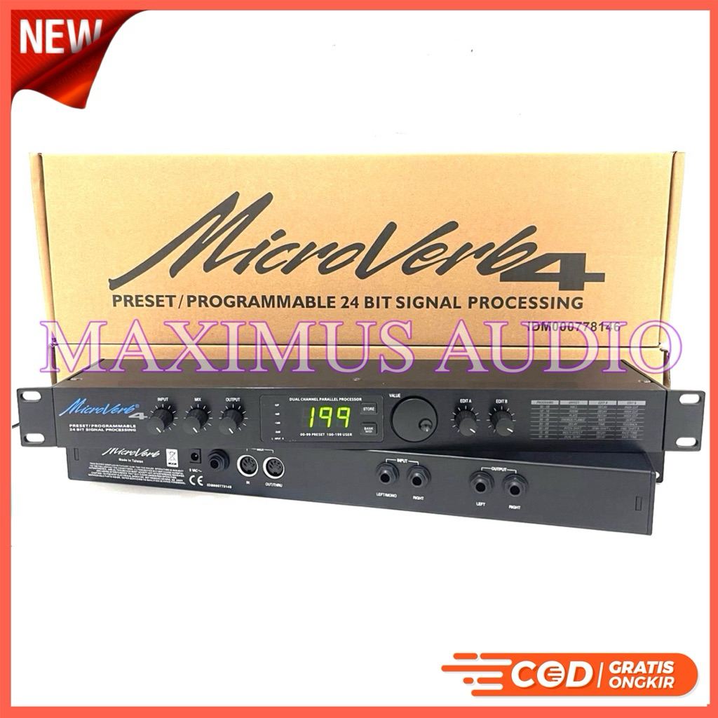 Effect Vocal Alesis Taiwan Microverb 4 Efek Vokal Alesis Microverb 4 / Microverb4 kuping besi Taiwan