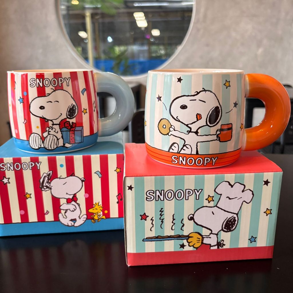 Mug Snoopy Colourful | Gelas Snoopy Premium | Mug Keramik Snoopy