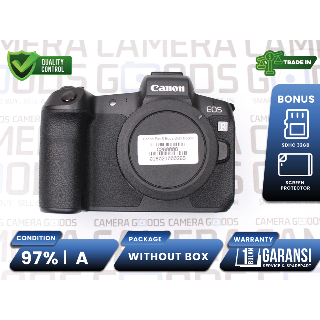 Kamera Canon EOS R FullFrame Camera Digital Mirrorless Second Bekas Mulus Used / EOS R