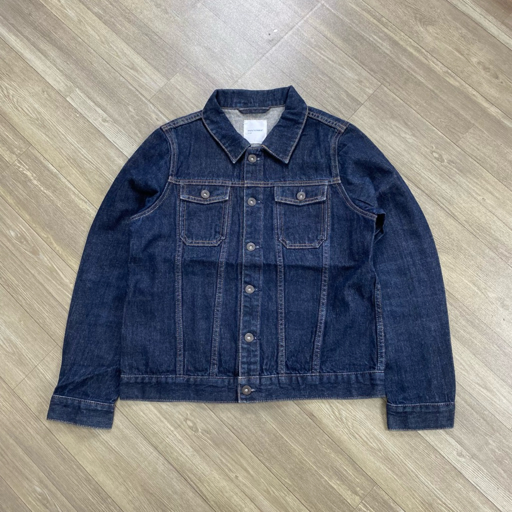 VINTAGE BACK NUMBER TYPE III BOXY INDIGO DENIM JACKET