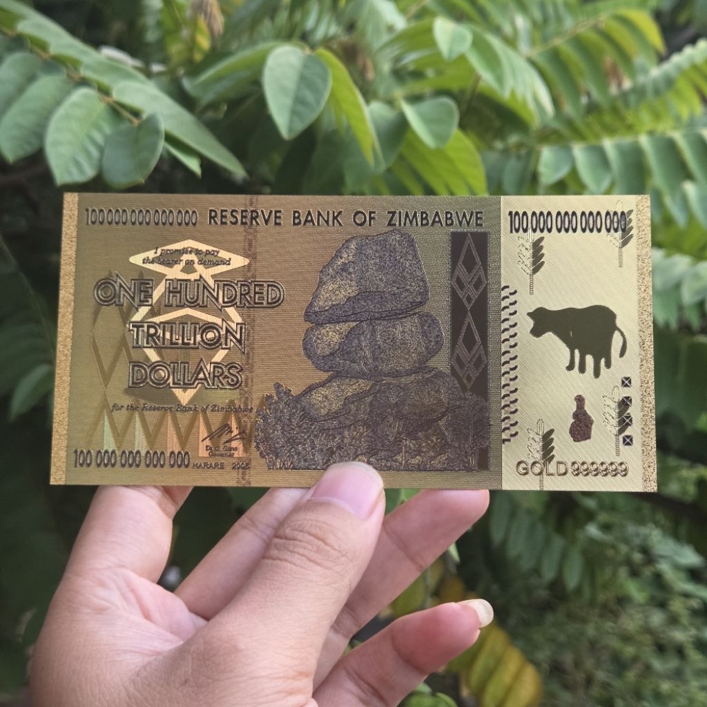Uang Kuno Zimbabwe 100 Triliun Dolar Unik
