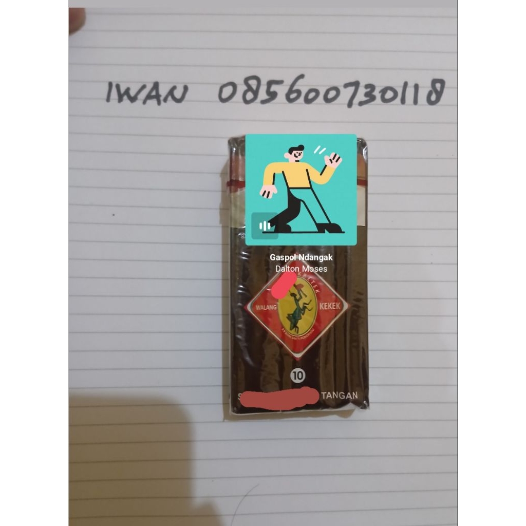 Walang Kekek isi 10 batang dalam 1 bungkus