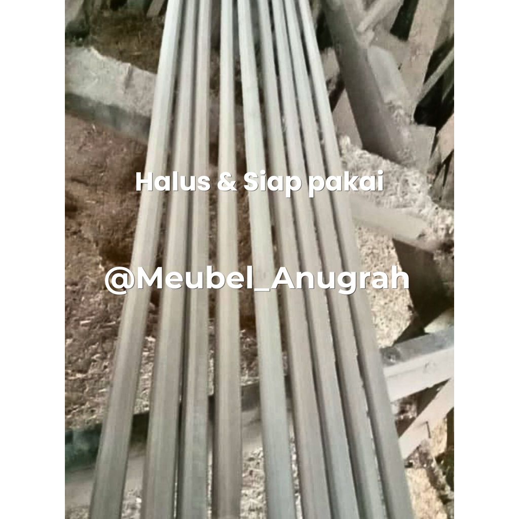 Kayu Lis Pigura SINGLE 2x3 & 2x4 Halus – Panjang 100 cm & 200 cm Bahan Frame Bingkai