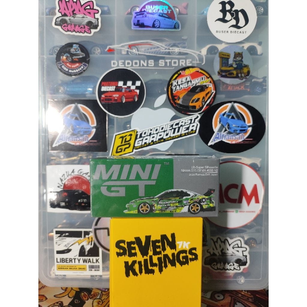 Mini GT Er34 Lbwk Merah & S15 Blockchain