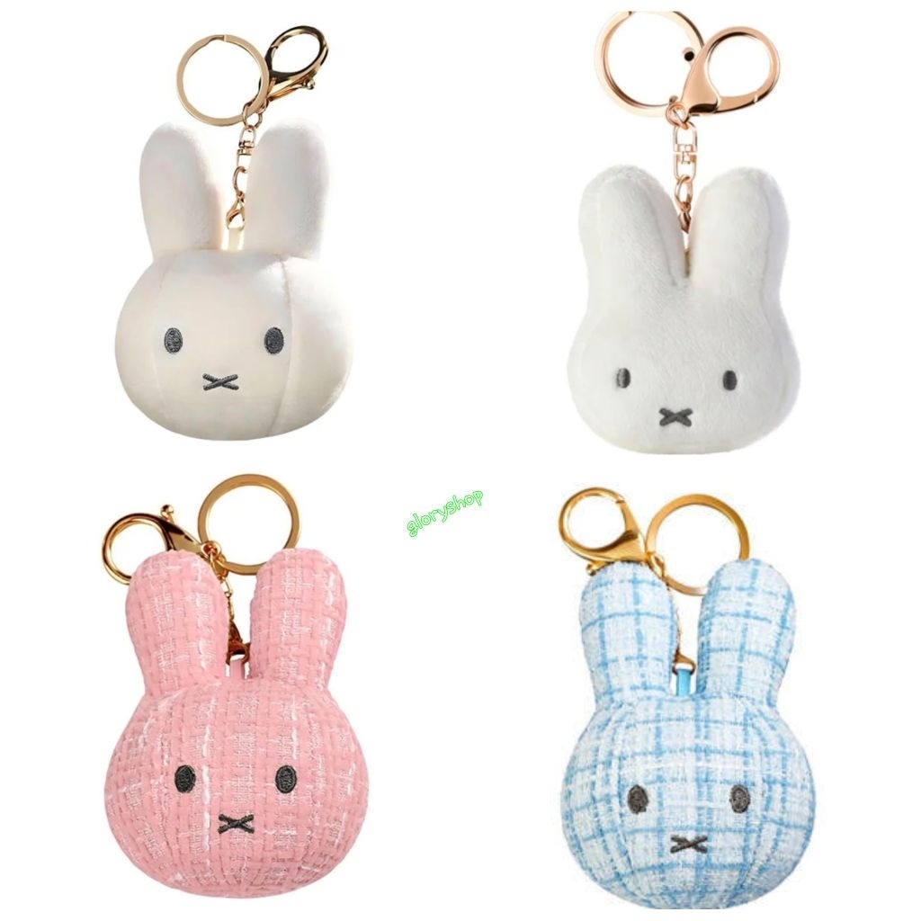 Miffy face plush keyring baby/miffy keychain/keychain/gantungan kunci miffy/gantungan boneka miffy