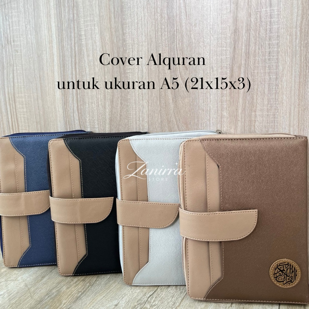 SAMPUL ALQURAN A5 RESLETING SAKU | COVER WADAH SARUNG JAKET DOMPET POUCH ZIPPER AL QURAN WATERPROOF 