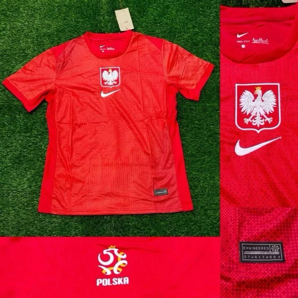 Jersey Piala dunia Timnas Polandia Away 2026, Baju Bola Terbaru High Quality