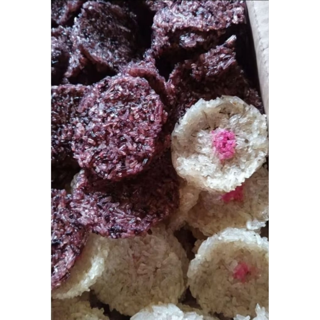 1PC RENGGINANG KETAN PUTIH DAN RENGGINAG KETAN HITAM /OPAK/SINGKONG/KETANG HITAM