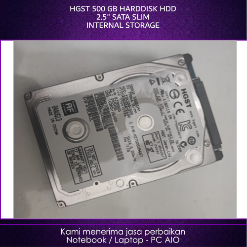 HARDDISK HDD HGST 500GB 500 GB 2.5 SATA Internal Storage 2nd