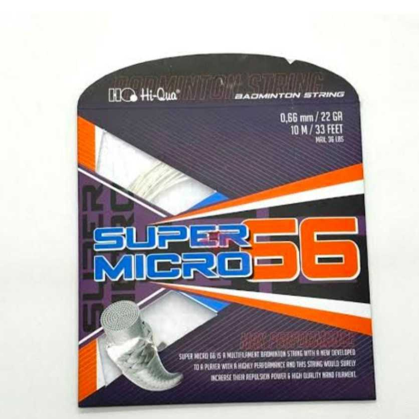 Hi-Qua Super Micro 66 ProPower – Senar Badminton Original Smash Kencang