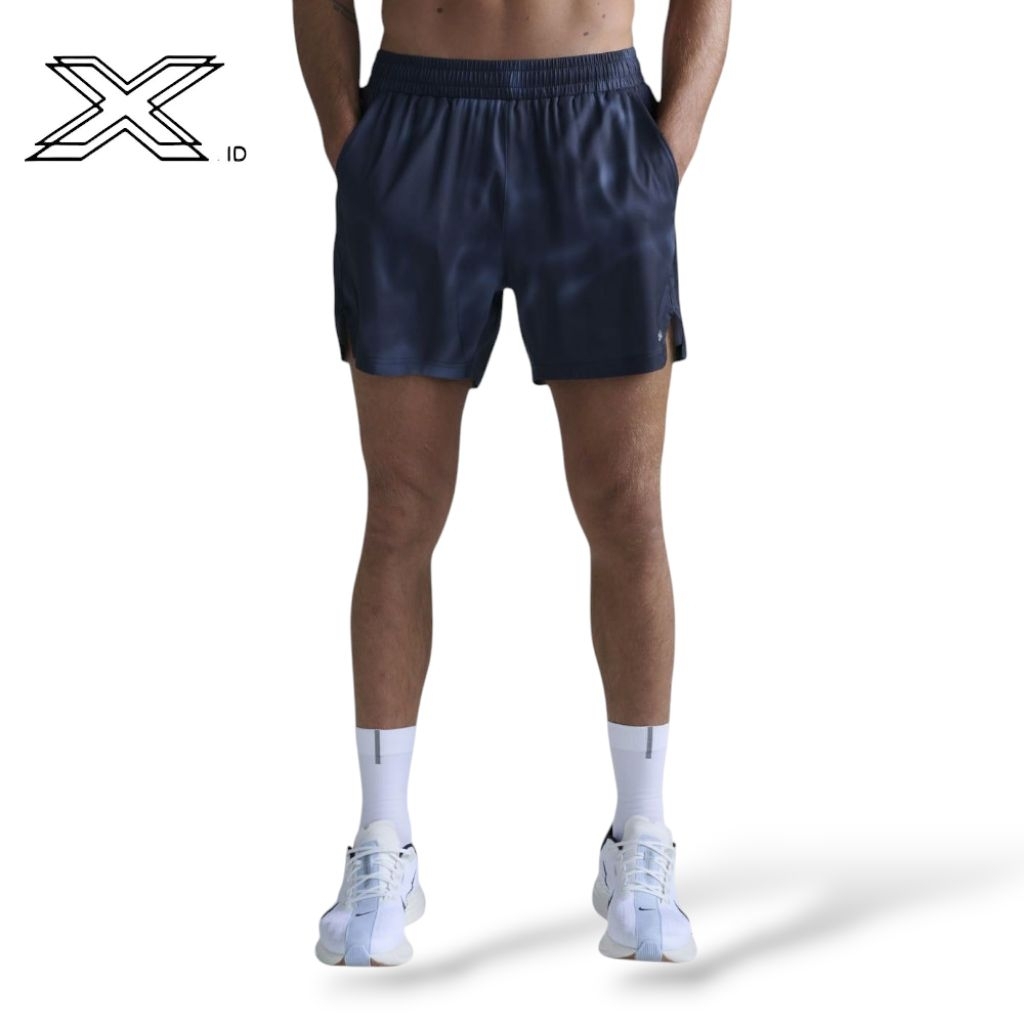2xu Aero 5 Inch Shorts (Lined) Midnight Marble Silver Reflective