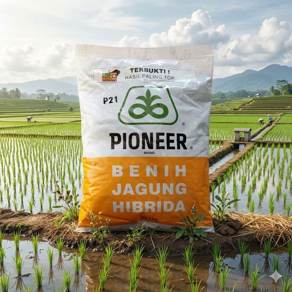 Benih jagung Hibrida PIONER P21 KEMASAN 1KG ORIGINAL
