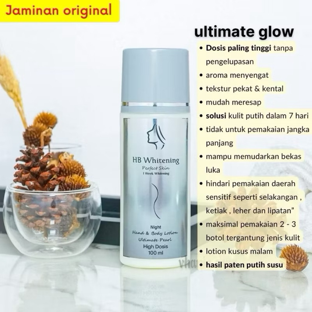 READY STOCK‼️HANDBODY ULTIMATE / HB ULTIMATE/ HB ULTIMATE PEARL GLOW 7X Booster/ HB Pemutih Badan / 