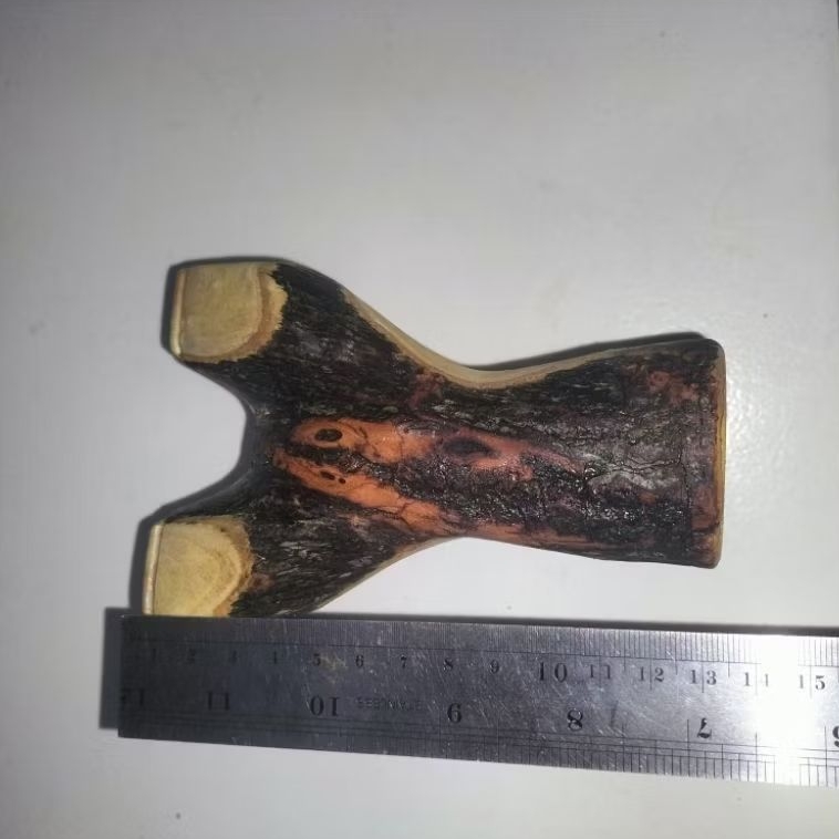 Ketapel cagak kayu mindi motif dan warna unik