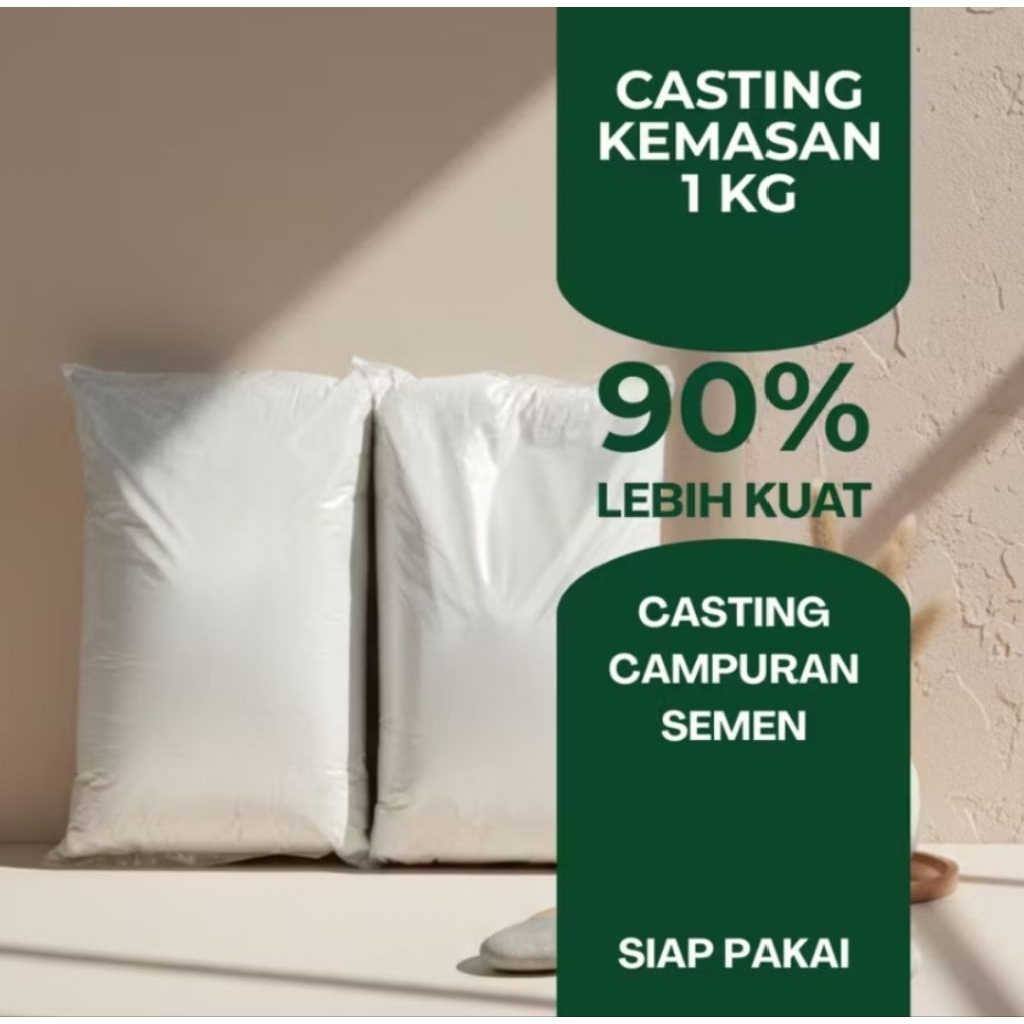 Bubuk Gypsum Premium 1kg Kerajinan DIY Pot Gypsum Handmade anak
