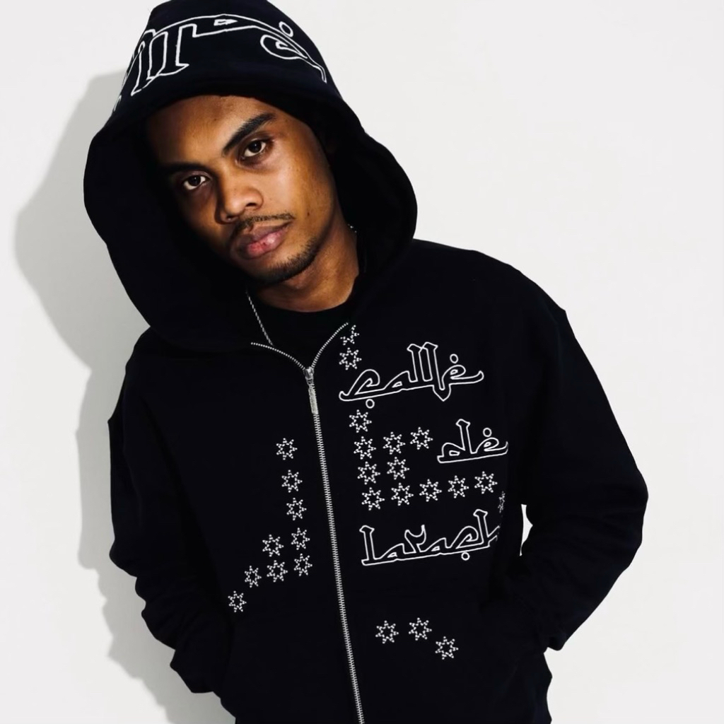 [ORIGINAL 100%] CALLE Raya Collection//CALLE X SVG//Calle de Larache Zipp Hoodie Black//Pink//Blue//