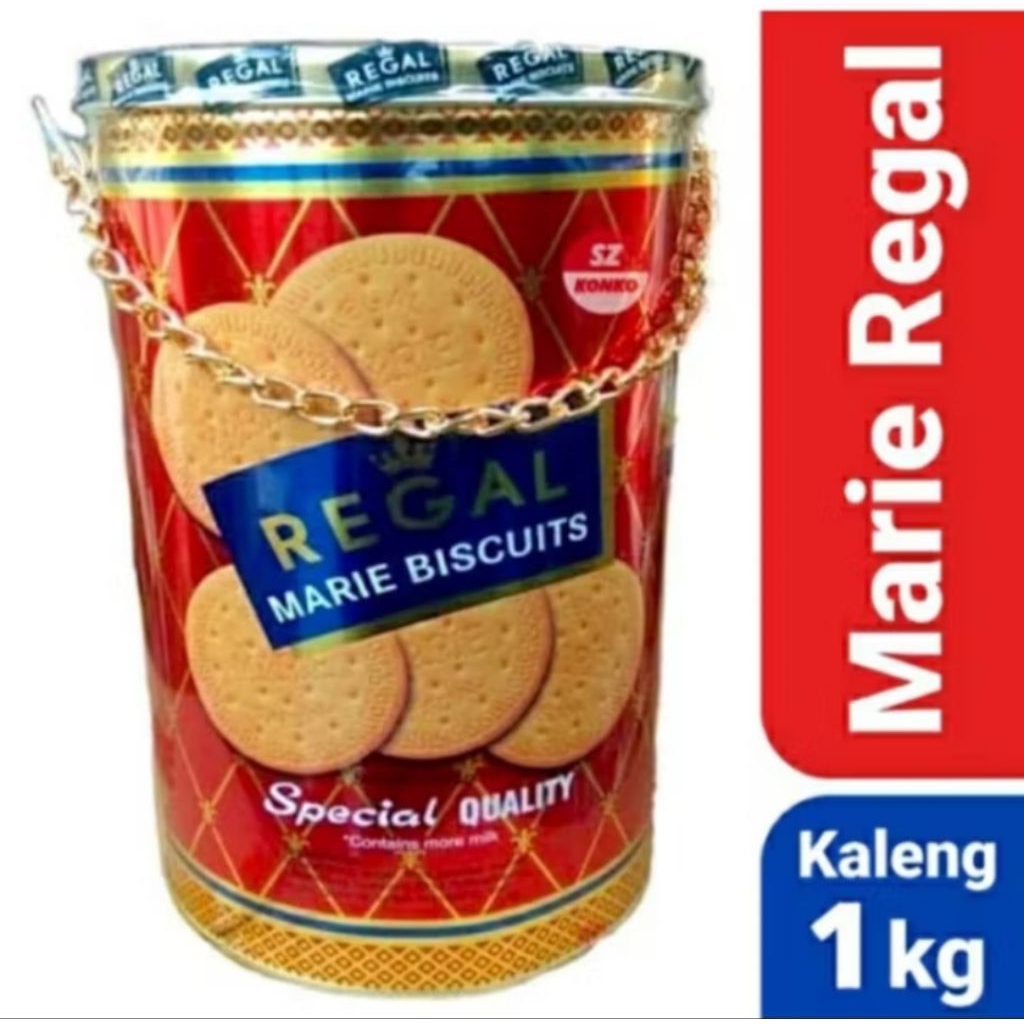 Regal marie biskuit kaleng 1kg