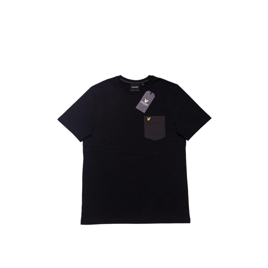 Lyle and Scott Tonal Pocket Tshirt black