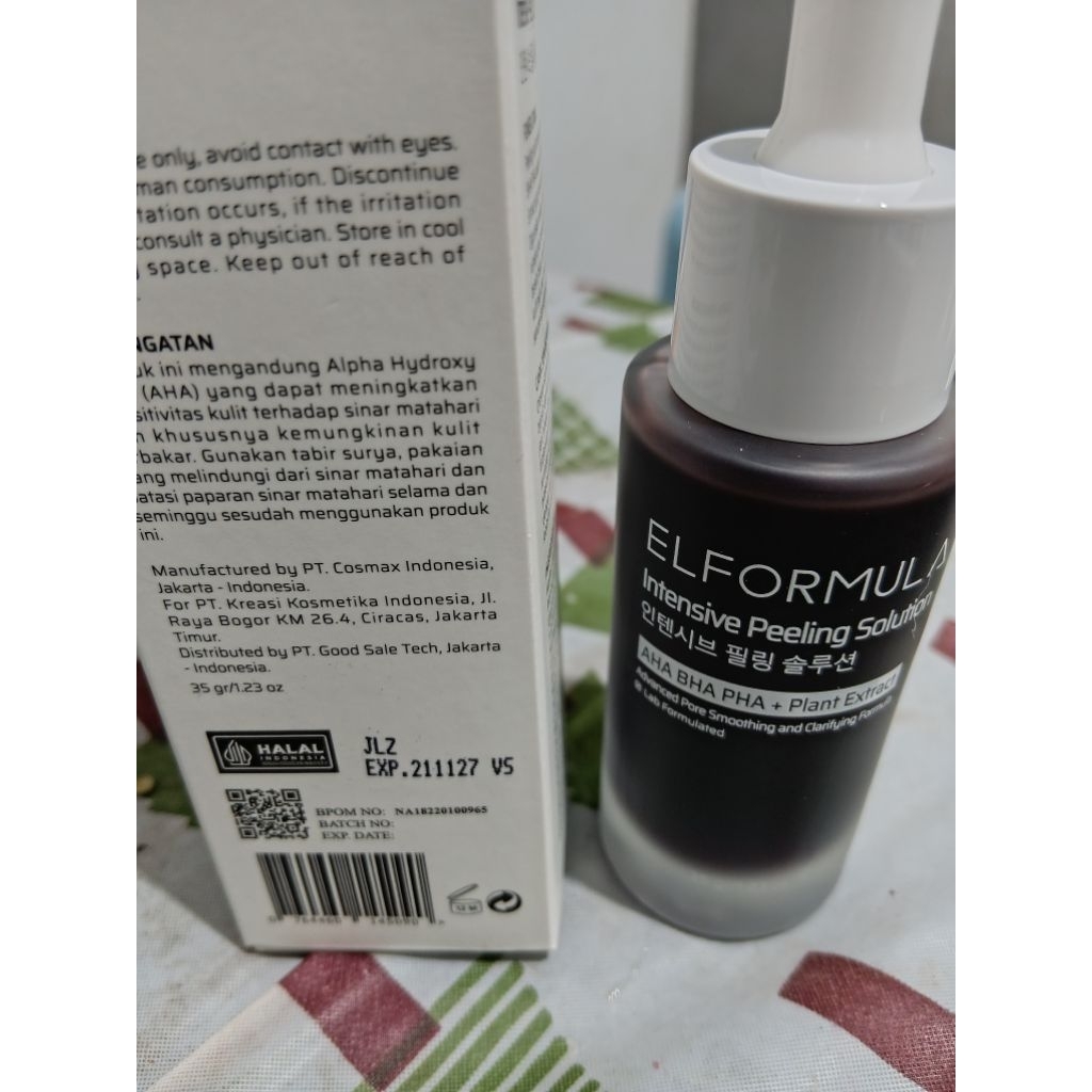 PRELOVED ELFORMULA INTENSIVE PEELING SOLUTION 35GR