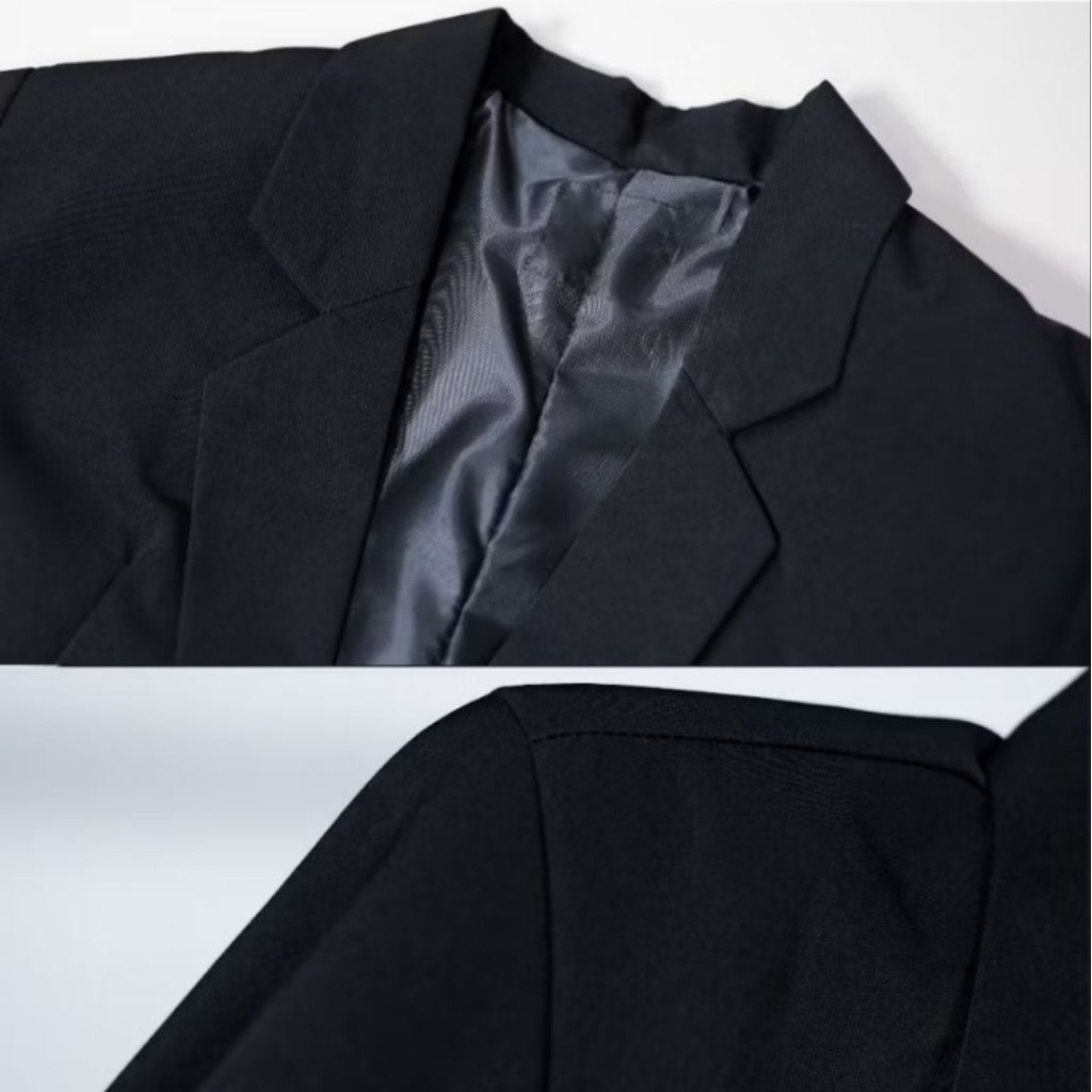 Jas Blazer Hitam Pria Jas Formal Pria Premium Quality Jas Kantor Jas Nikah Pria