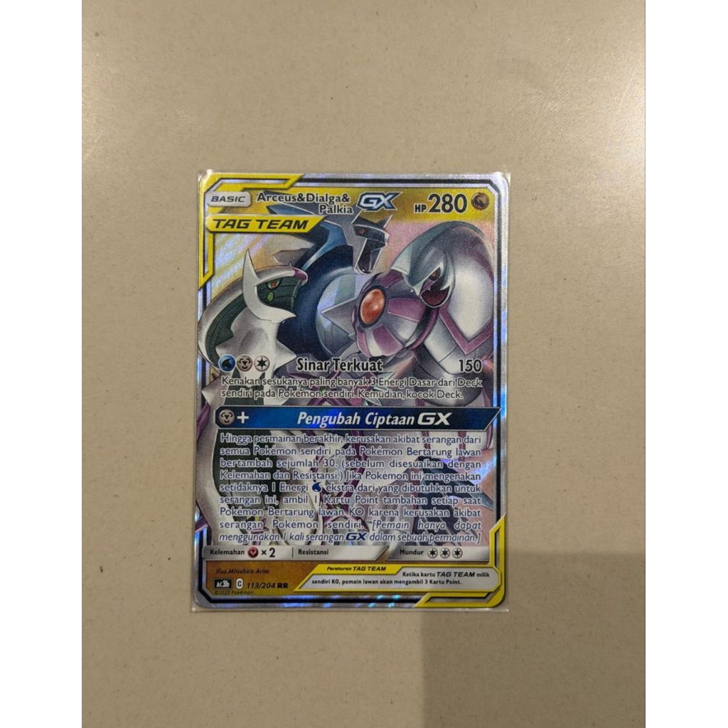 Arceus & Dialga & Palkia GX Tag Team | Pokemon TCG Indonesia